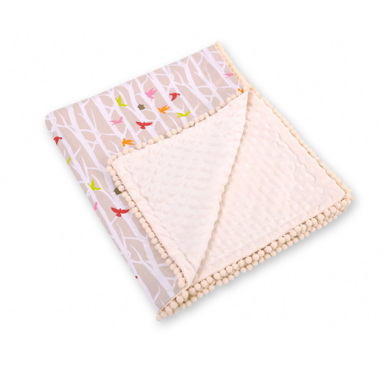 Cobertor-Manta de peluche, anti-alérgico, 90x75cm